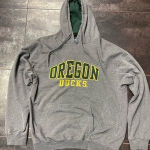 Oregon Ducks Hoodie.  Extra Large .  Gray .